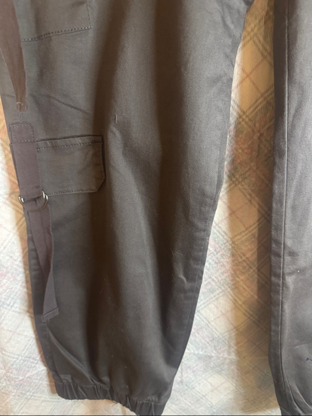 Telepatia Grey Cargo Pants with Utility Straps - Picture 5 of 7